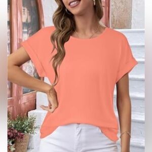 NWT No Label Size XL Coral Summer Top